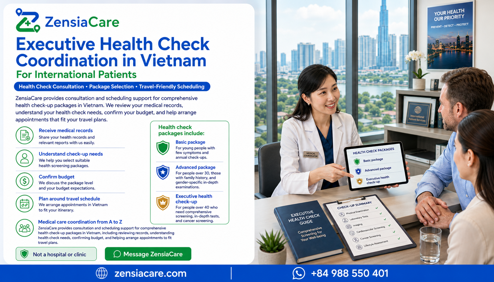 Executive Health Check Coordination in Vietnam