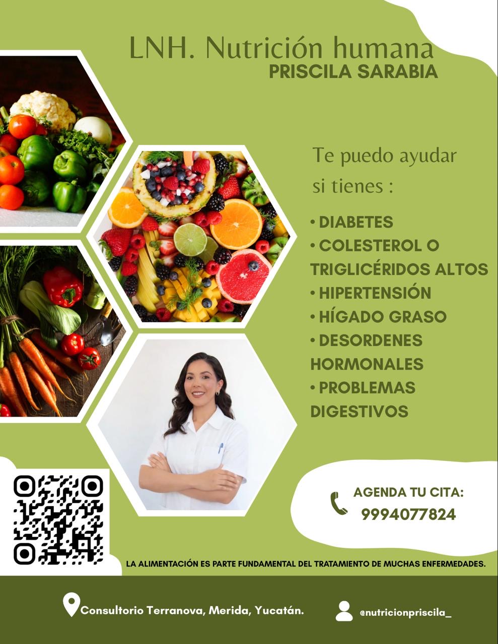 Crearé asesorías nutricionales personalizadas para ayudarlos a lo que su salud necesita