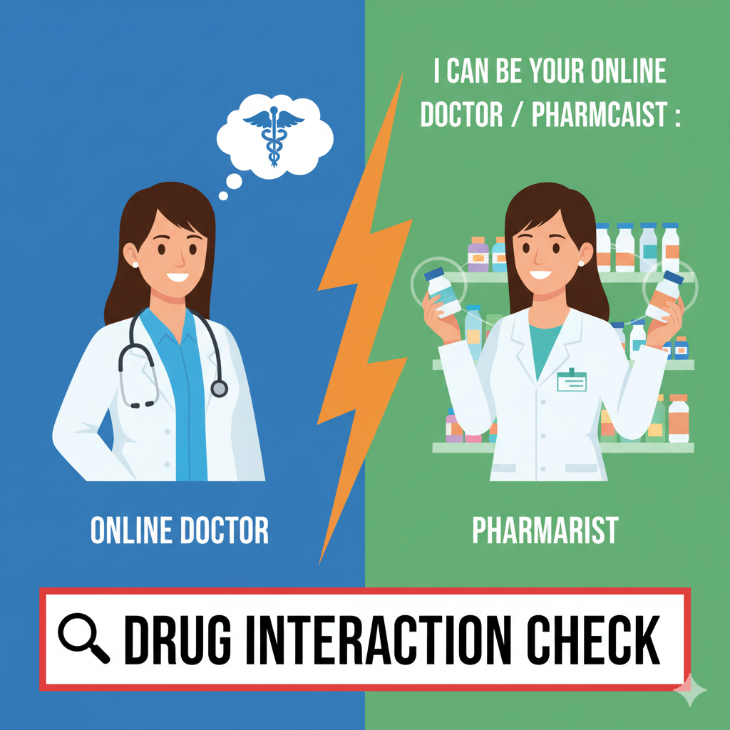 I can be your online doctor / pharmacist : Drug Interaction Check