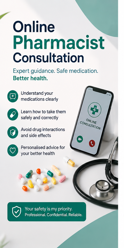 I will review your prescriptions, vitamins, and supplements to identify potential interactions and optimise your medication routine.