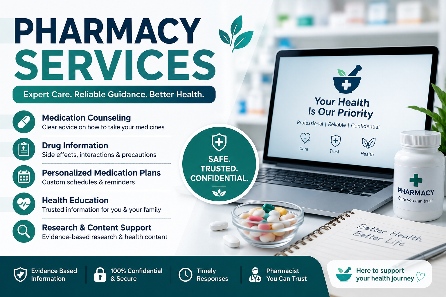 As a pharmacist, I can combine my clinical knowledge with AI tools to provide accurate, evidence based health support. I can educate patients about medications, improve medication adherence, create health education content, assist with literature reviews, and support healthcare professionals with research summaries. I understand that AI supports my work but does not replace my professional judgment.