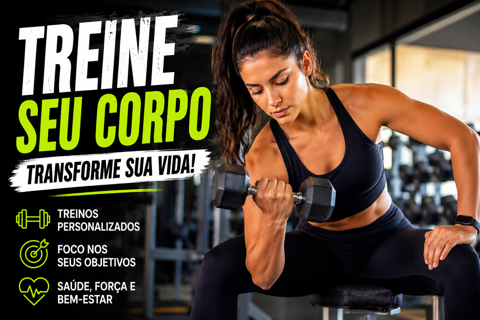Como Personal Trainer, ofereço um acompanhamento individualizado para ajudar cada aluno a alcançar seus objetivos com segurança, eficiência e motivação