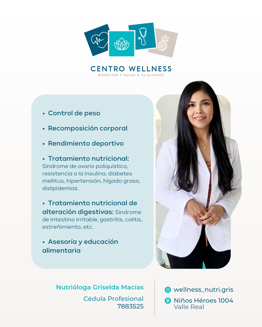 Nutrición personalizada para pérdida de grasa, recomposición corporal y salud digestiva.
