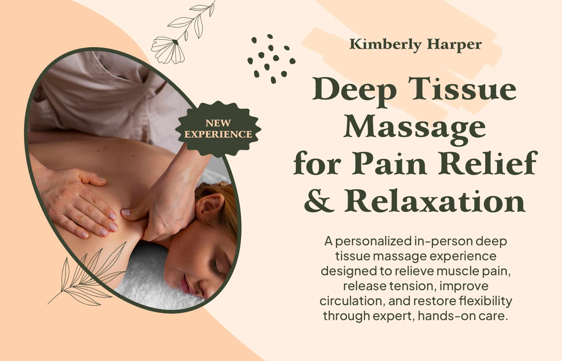 In-Person Deep Tissue Massage Session
