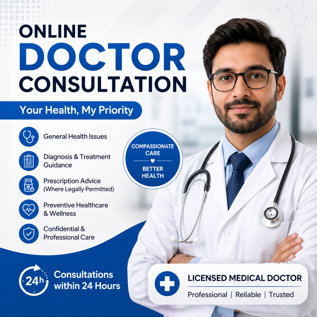 Online Medical Consultation | General Physician | Health Advice | Diagnosis & Treatment Guidance